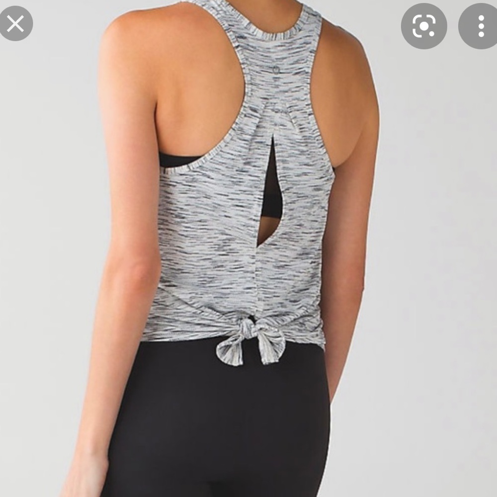 Lululemon salute the sun tie back tank top